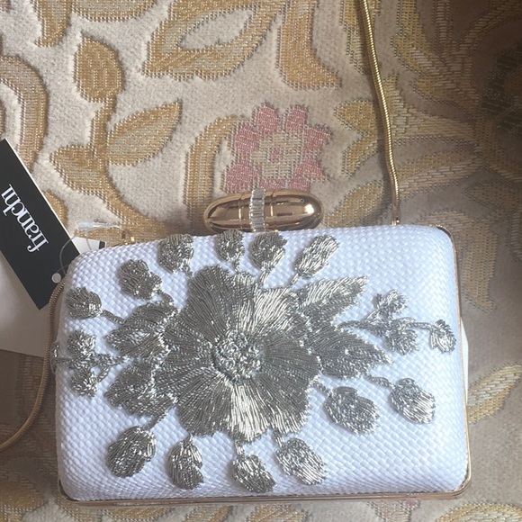 Franchi Evening white bag brand new - Picture 3 of 12